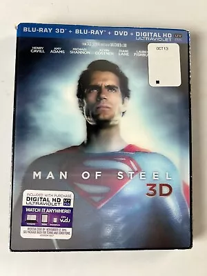Man Of Steel Blu-ray And  Blu-ray With DVD Combo With Slipcover Henry Cavill • $12.99