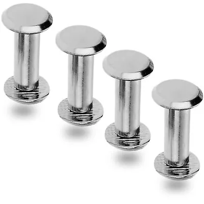 £6.09 • Buy 10-50pcs Brass Leather Belt Wallet Chicago Screw Nail Stud Bind Rivet Binding
