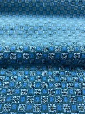 Brunschwig & Fils Teal Blue Cotton Epingle Velvet Upholstery Fabric • $75