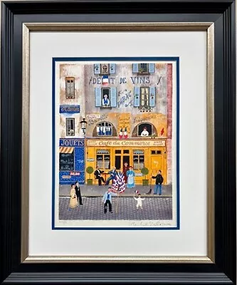 Michel Delacroix  Drapeau   (flag) Hand Signed Framed Lmtd Edition Litho Paris • $399.99