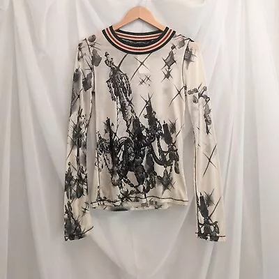 NWT Vintage Jean Paul Gaultier Silk Mesh Chandelier Top • $500