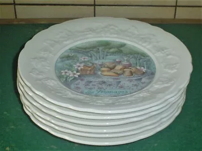 £20 • Buy 6 Gien France Les Fromages Plates