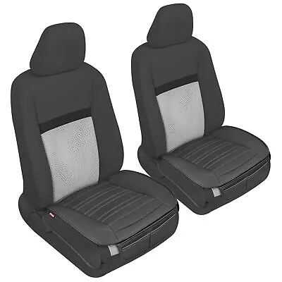 Car Seat Cushions Black Faux Leather (2-Pack) Front Seat Protectors • $29.50