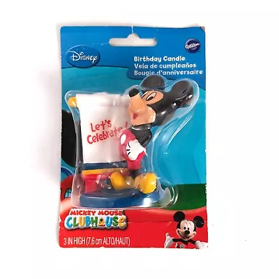 Wilton Disney Mickey Mouse Birthday Let's Celebrate Candle Clubhouse NEW/SEALED • $7.95