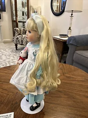 1996 Marie Osmond Alice In Wonderland Doll 19  Full Size 842/5000 • $75