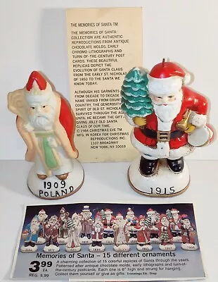 Vintage Santa Claus Christmas Decorations 'Memories Of Santa' Collectibles • $22