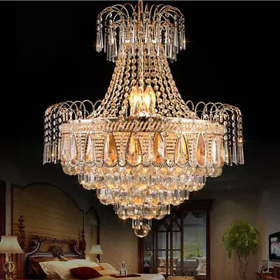 Modern Luxury K9 Crystal Chandelier Home Decor Ceiling Fixtures Pendant Lighting • $243.09