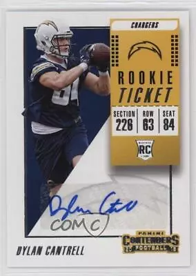 2018 Panini Contenders Rookie Ticket Auto Dylan Cantrell #188 Rookie Auto RC • $5.13