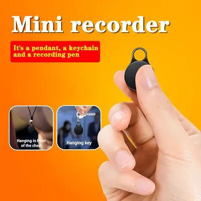 Mini Small KeyChain Audio Recorder Voice Activated MP3 Player Listening Device • $26.29