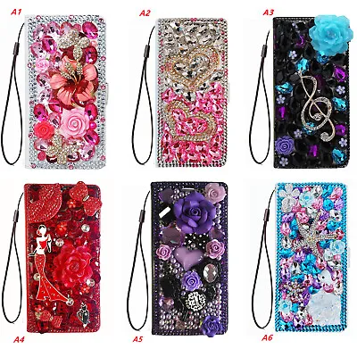 £17.58 • Buy For IPhone 11 12 13 14 Pro Max 7 8+ SE XS Case Bling Leather Wallet Phone Cover