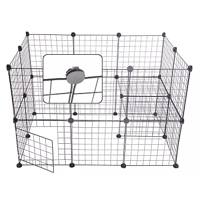 £23.99 • Buy 23 Panels Pet Fence DIY Dog Play Pen Puppy Rabbit Playpen Enclosure Metal Cage