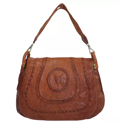 Campomaggi Saddlebag Shoulder Bag (Wxhxd) 36 X 26 X 10 CM Cognac • $957.73