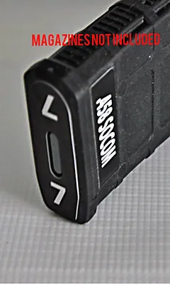 .458 SOCOM MAG STICKERS Fits MAGPUL PMAG 30 GEN M3  GY NUMBERS 7-12 • $11.50