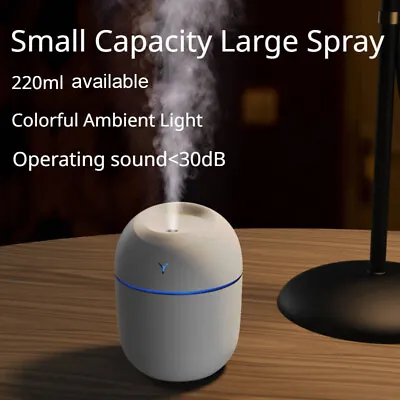 $14.20 • Buy 220ML Mini Ultrasonic Air Humidifier Essential Oil Diffuser For Home Office Car