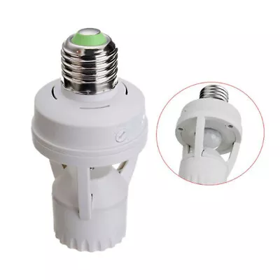 AC110-220V 360 Degrees PIR Infrared Induction E27 Body Motion Sensor Lamp Holder • $6.95