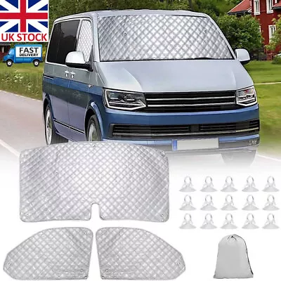 For VW T5 T6 Car Front Windscreen Cover Internal Thermal Blind Window Sunshade • £15