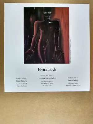 1987 Elvira Bach Exhibition Charles Cowles Gallery Vintage Print Ad • $9.99