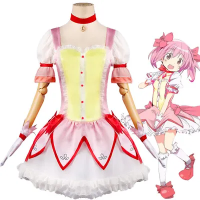 Puella Magi Madoka Magica Kaname Madoka Cosplay Costume Uniform Dress Halloween • $69.99