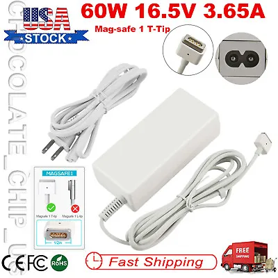 60W T-Tip Adapter Power Charger For Apple Macbook Pro13 A1181 A1184 A1185 A1278  • $13.49