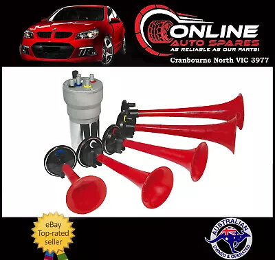 La Cucaracha Musical Air Horn Five 5 Trumpets 12v Car Truck 4x4 Boat Rod Muscle • $58.38