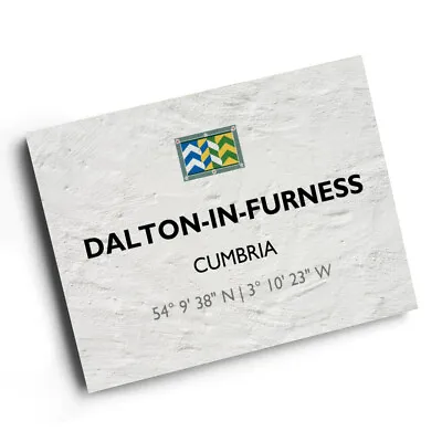A3 PRINT - Dalton-In-Furness Cumbria - Lat/Long SD2374 • £9.99
