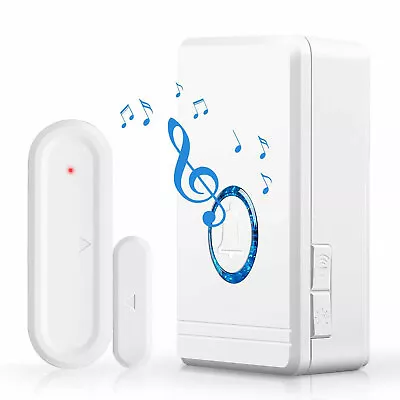 Wireless Door Open Chime Entry Alert 48 Ringtone Magnetic Sensor For Home Secure • $25.52