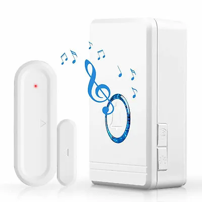 Wireless Magnetic Sensor Door Window Bell 48 Songs Melody Music Waterproof Plug • $18.99