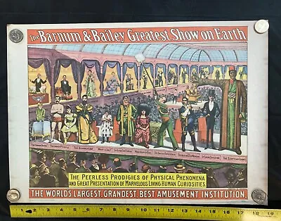 $9.95 • Buy Vintage 1960 CIRCUS WORLD MUSEUM  POSTER BARNUM & BAILEY Greatest Show On Earth