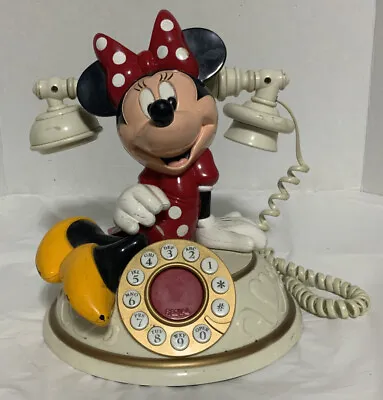 Vintage Disney Push Button “Minnie Mouse” Desk Telephone  • $42.46