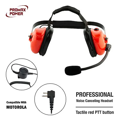 Professional Noise Canceling Dual Muff Racing Headset For Motorola CP200D • $94