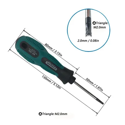 Triangle Screwdriver Hand Tool Multi-Purpose Magnetic Tool 1.8-3.0mm • £3.59