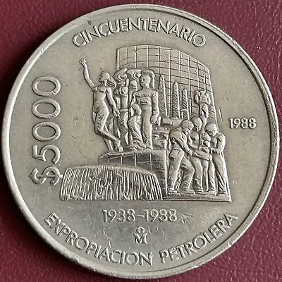 Mexico - $5000 Pesos Coin - 1988 (GY55) • £4.99