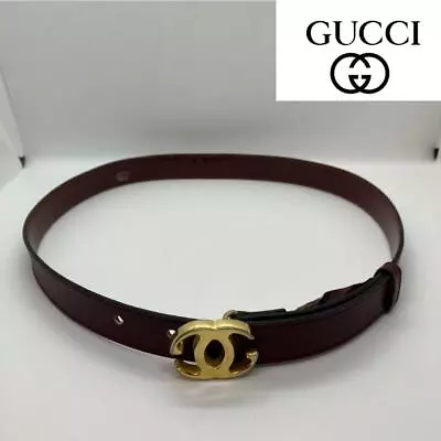 Vintage GUCCI Ladies Leather Belt Size 75 - Secondhand Classic Fashion Accessory • $121