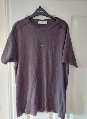£25 • Buy Stone Island Dust Treament T-Shirt Purple/Pink Size L Would Suit M/S See...