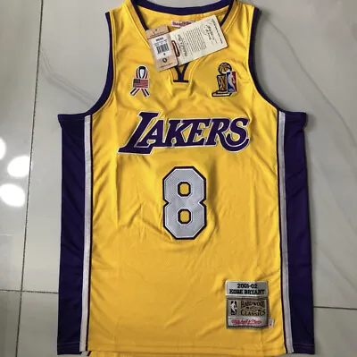 Los Angeles Lakers Kobe Bryant Gold NBA Finals Basketball Vintage #8 Jersey • $49.99