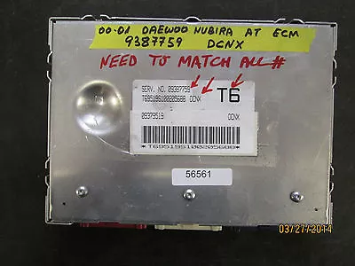 00 01 DAEWOO NUBIRA AT ECM #9387759 DCNX *See Item Description* • $59.99