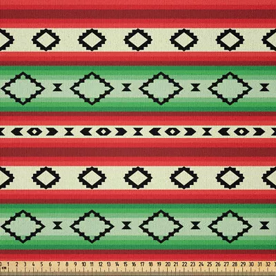 Fiesta Fabric By Yard Microfiber Mexican Blanket Pattern • £128.99