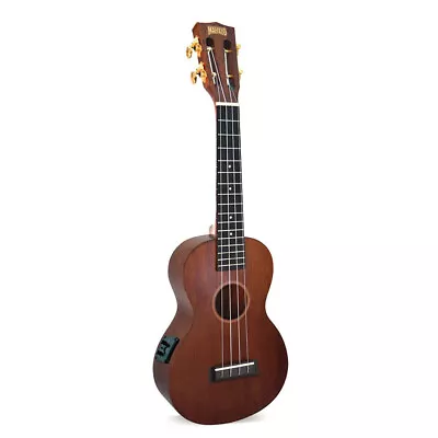 Mahalo Java Series Concert Ukulele - Electric Acoustic (Transparent Brown) • $157.95