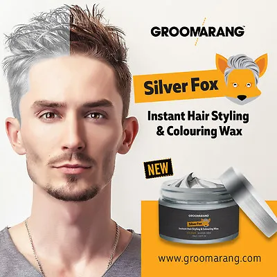 £6.99 • Buy Hair Wax Silver Ash Silver Fox - Colouring Styling Washable Dye 120ml