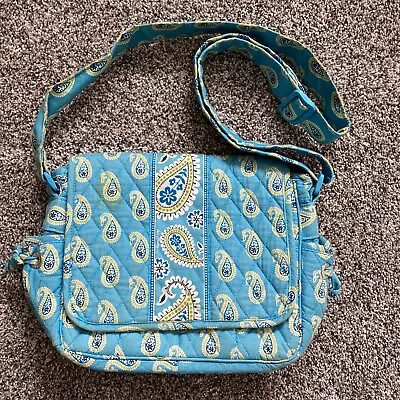 Vera Bradley Bermuda Blue Lindsay Crossbody Shoulder Bag • $24.98