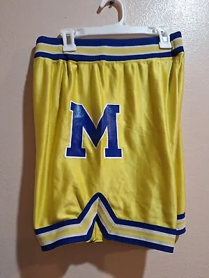 VTG Russell Athletic Michigan Wolverines Fab 5 NCAA Basketball Shorts Sz 32- W3 • $45