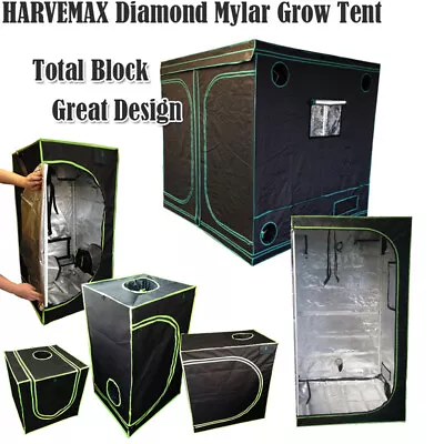 $125 • Buy HARVEMAX All Size Mylar Grow Tent Great Design Idea Diamond Hydro Film None PVC