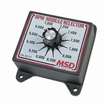 MSD 8672 RPM Module Rev Limiter Selector Switch 6000 8200 RPM • $134.89