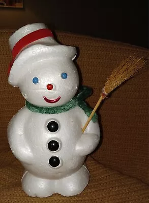 Vintage Styrofoam Snowman Christmas Holiday Decorations FROSTY THE SNOWMAN • $19.99