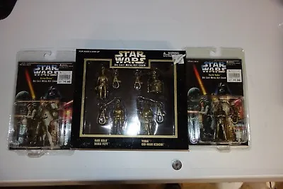 6 Vintage Star Wars Die Cast Keychains Darth Vader Yoda R2-d2 Obi Han Solo Fett • $19.99