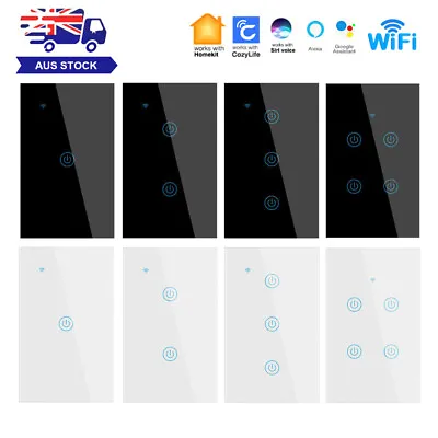 $36.99 • Buy Smart WiFi BLE Switch Home Touch Light Wall Panel For Homekit Alexa Google AU