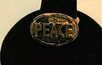 Peace Hippie Toy Gum Vending Machine Prize Metal Ring 1960s NOS New • $13.99