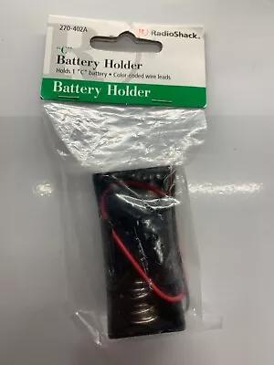 RadioShack 1 C Cell Battery Holder With Wire Leads • $7.99