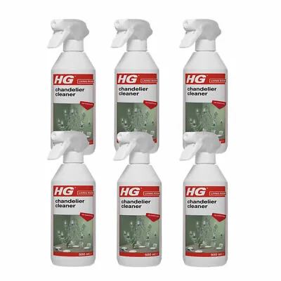 Case Of 6 X HG Glass Crystal Chandelier Cleaner Spray 500ml For Cleaning In Situ • £46.19