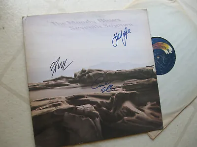 Moody Blues Autographed(3)  Seventh Sojourn  Orgnl 1972 Vintage Gtfld Cover Lp • $79.95